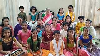 Ganesha pancharatnamby the students of Srimathi Sudha Nayak ananth nagar [upl. by Lerrad]