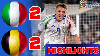 🔴🔥Italia vs Belgio 22 Highlights e tutti i gol Nations League 2425 [upl. by Azer]