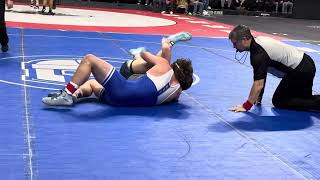 Carson Gilbert of Belgrade Brooten Elrosa near fall 215 lbs class A [upl. by Weinrich]