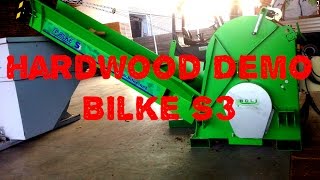 Hardwood Demo Bilke S3 EM  Easy and Fast Firewood Processor  Holzspalter  log splitter [upl. by Aiselad358]