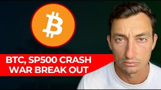 BREAKING WAR Bitcoin crypto and stocks crash local top is in [upl. by Artemed19]