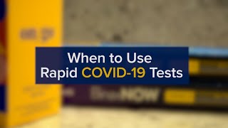 AtHome COVID19 Tests When to Use a Rapid Antigen Test and What to Do if Its Positive [upl. by Kreiker]