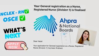 AHPRA RN General Registration application passedOSCE ahpra australia registration aurn [upl. by Holman354]