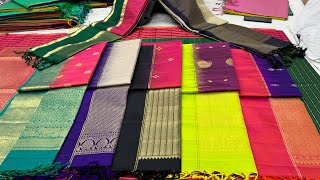 Bangalore Wholesale Pure Soft Silk Saree Collection Direct From Weavers Online Shopping Single Avl [upl. by Gahl33]