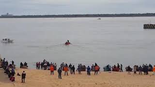 Manifestación de malloneros en Playa Arazaty [upl. by Eelrihs]