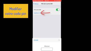 Activer désactiver modifier code PIN carte SIM iphone ios 13 IOS 14 ios15 Facilement Tutoriel 2022 [upl. by Phyl]