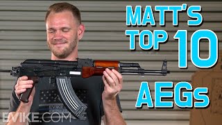 Top 10 AEGs  Best Airsoft [upl. by Atiseret273]