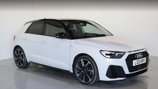 AUDI A1 SPORTBACK 25 TFSI BLACK EDITION LS21 KRV  WALK AROUND [upl. by Kleper508]