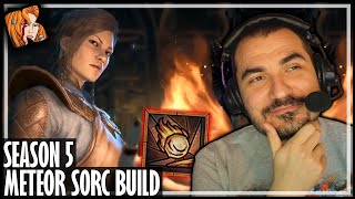 KRIPP’S METEOR SORC BUILD GUIDE Season 5  Diablo 4 [upl. by Akimat]