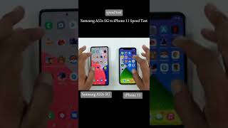 Samsung A52s 5G vs iPhone 11 Speed Test viralvideo smartphone shorts ytshort [upl. by Vinson530]