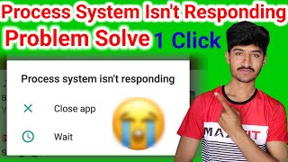 fix process system isnt responding process system isnt responding problem [upl. by Mich]