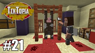 TekTopia 21  The Butcher Minecraft Villager Mod [upl. by Leirum]