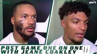 Braelon Allen Michael Carter II talk Jets tough loss with Jeane Coakley  SNY [upl. by Greenwald]