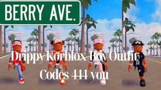 Drippy Korblox Boy Outfit CodesBERRY AVENUE [upl. by Bramwell]