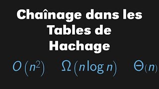 Introduction au chaînage dans les tables de hachage [upl. by Enotna]