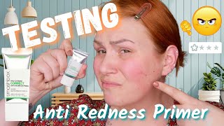 TESTING SMASHBOX PHOTO FINISH CORRECT ANTREDNESS PRIMER [upl. by Meridith745]