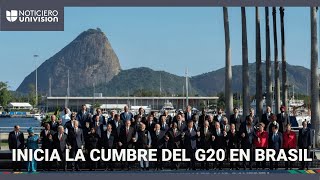 Inicia la Cumbre del G20 la guerra en Ucrania y la lucha contra la pobreza son los temas centrales [upl. by Odnolor]