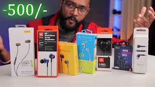 Top 7 Budget Earphones TEST  Must watch Before Buy [upl. by Halyak885]