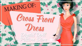 MAKING OF  Cross Front Dress  Assembling Process [upl. by Fowle51]