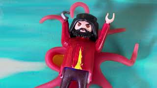 Peter Pan 2 Kapitein haak vs octopus playmobil [upl. by Akinej429]