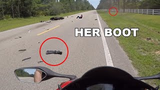 THE FULL STORY WORST MOTORCYCLE CRASH bikelife crash [upl. by Sekyere]