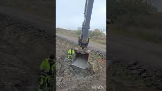 excavator sweden grävmaskin video shorts shortvideo operator reels construction [upl. by Inttirb]