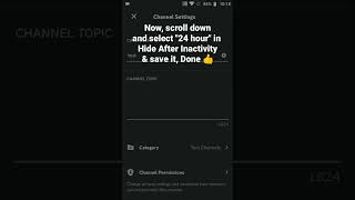 How to setup Hide After 😴 inactivity 24 hours in Discord Mobile roduz discord tutorial how hide [upl. by Anya]