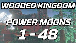 Super Mario Odyssey Wooded Kingdom Power Moons 1  48 Guide [upl. by Akenor]