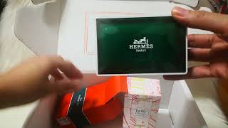 Unboxing Hermes perfumed soap amp Twilly Eau Ginger EDP [upl. by Dinsdale]