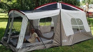 Wenzel 8 Person Klondike Tent Review [upl. by Narot]