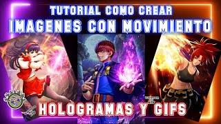 Tutorial Como hacer imágenes con movimiento Hologramas y Gif [upl. by Niarfe]