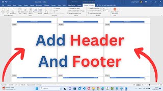 How To Add Header And Footer For All Pages 2024 [upl. by Sherlocke]