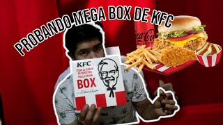 Probando Mega Box de KFC super promo ✨✨ [upl. by Lytsirhc]