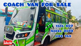 💥TATA 407 COACH VAN life tax for sale💥coachvan tata407 maxicab [upl. by Eseila]