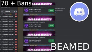 NUKING DISCORD SERVER  70 BANS [upl. by Sinnel]