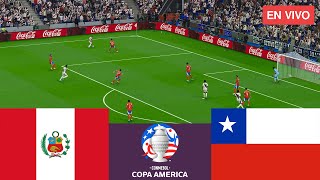 Perú vs Chile EN VIVO CONMEBOL Copa America 2024 Full Match  Simulation Video Games [upl. by Elliven]