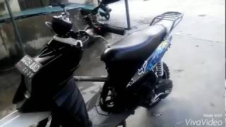 Modifikasi Yamaha Mio Trail Pakai body depan Xride [upl. by Luelle]