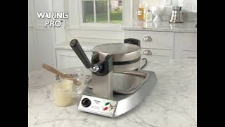 Waring Pro Waffle Maker Point of Purchase Video  Gazakitchencom [upl. by Kopp86]