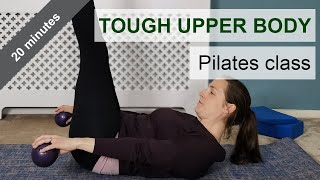 Tough upper body Pilates class  20 minutes  Pilates Live [upl. by Rehpotsyrk865]