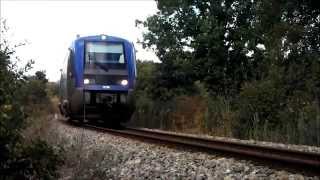 TER Rodez Brive et Brive Rodez vers la gare de Rocamadour Padirac avec les X73500 [upl. by Stearn]