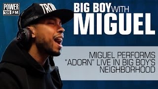 Miguel performs Adorn LIVE instudio at POWER 106 [upl. by Misak76]