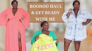 Summer Boohoo Plus Size Clothing Haul Try On [upl. by Crain333]