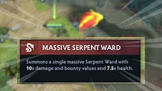 Massive Serpent Ward  Shadow Shaman  736a Dota 2 Facet Abilities dota2 stillpanda shadowshaman [upl. by Anawaj]