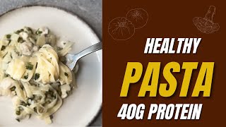 Healthy Lunch ideaHigh Protein Creamy Chicken Pasta in 20 Minutes with 40g Protein per serving [upl. by Asenav]