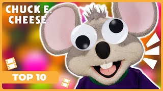 Top 10 Chuck E Cheese Silliest Moments🤣 🐭😄 [upl. by Eibbil943]