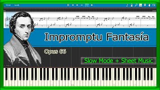 Fantaisie Impromptu 🎼 Opus 66  Chopin 🎶 Slow PIANO TUTORIAL 🎹 26 [upl. by Noedig392]