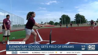 Tolleson students play on their new field of dreams [upl. by Tadd]