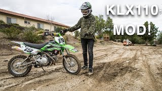 MY KLX110 PIT BIKE IS INSANE [upl. by Onitrof]