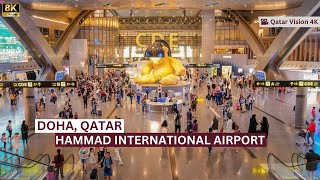 Explore Qatar Cityscapes and Skylines Hamad International Airport  Qatar Airways 4K Virtual Tour [upl. by Oralia886]