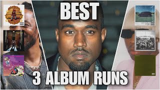 The BEST 3 Album Runs in Rap History… [upl. by Ahterahs]